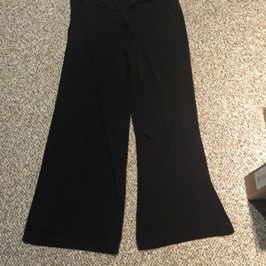Black flare pants